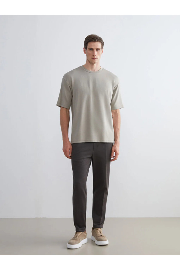 Bisiklet Yaka Erkek Tişört - 4