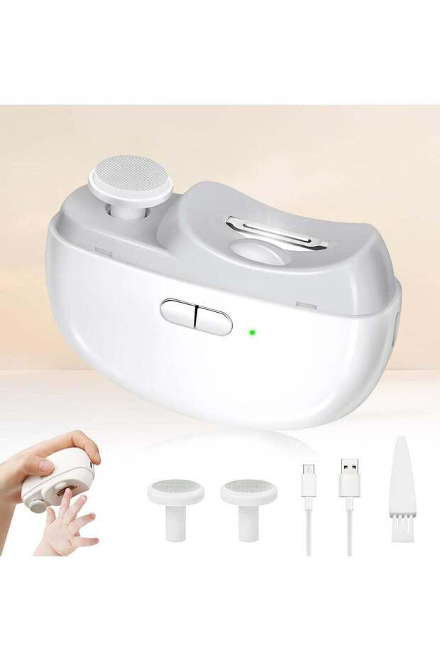 2 in 1 Rechargeable Electric Portable Fingernail Cutter/Nail Clipper for Baby, Kids, Adults,