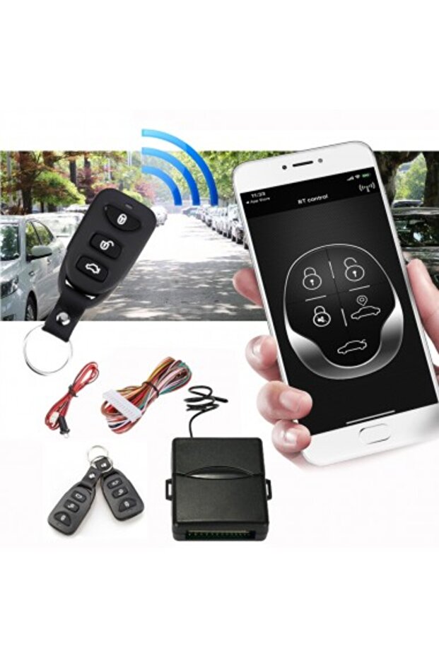 Bluetooth central locking module with 2 remote controls with phone control KD-530BL - 1