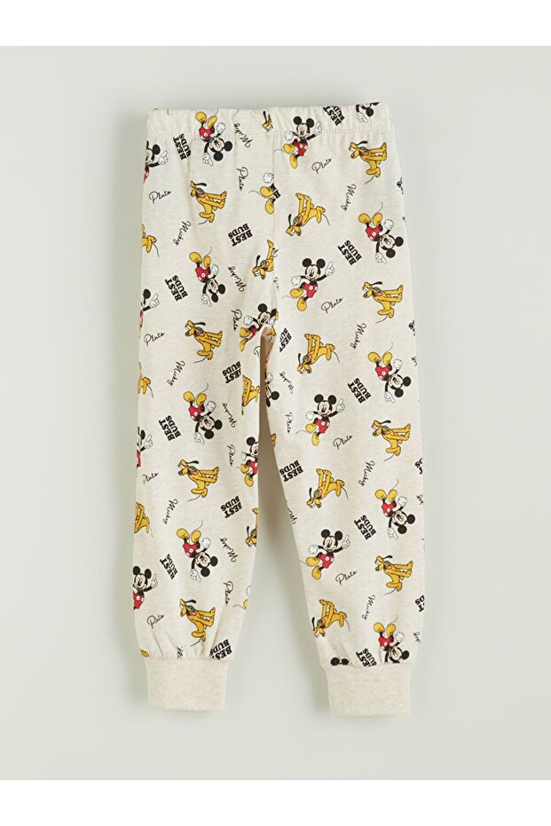 LCW Kids Mickey Mouse Baskılı Erkek Çocuk Pijama Takım - 7