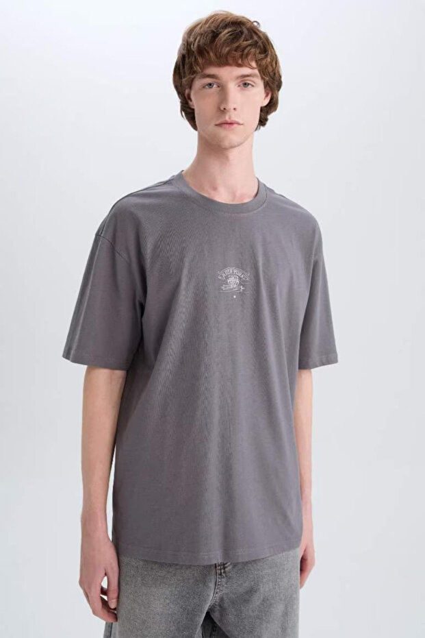 Erkek T-shirt E4541AX/GR357 - 3
