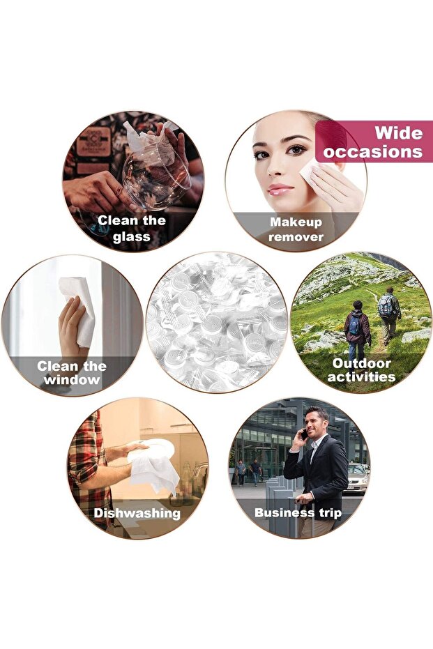 Mini Face Compressed Towels Portable Disposable Compressed Cotton Coin Tissue Towel Soft Compressed - 6