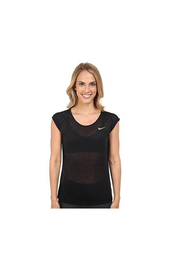 قميص الجري Dri,fit، أسود
