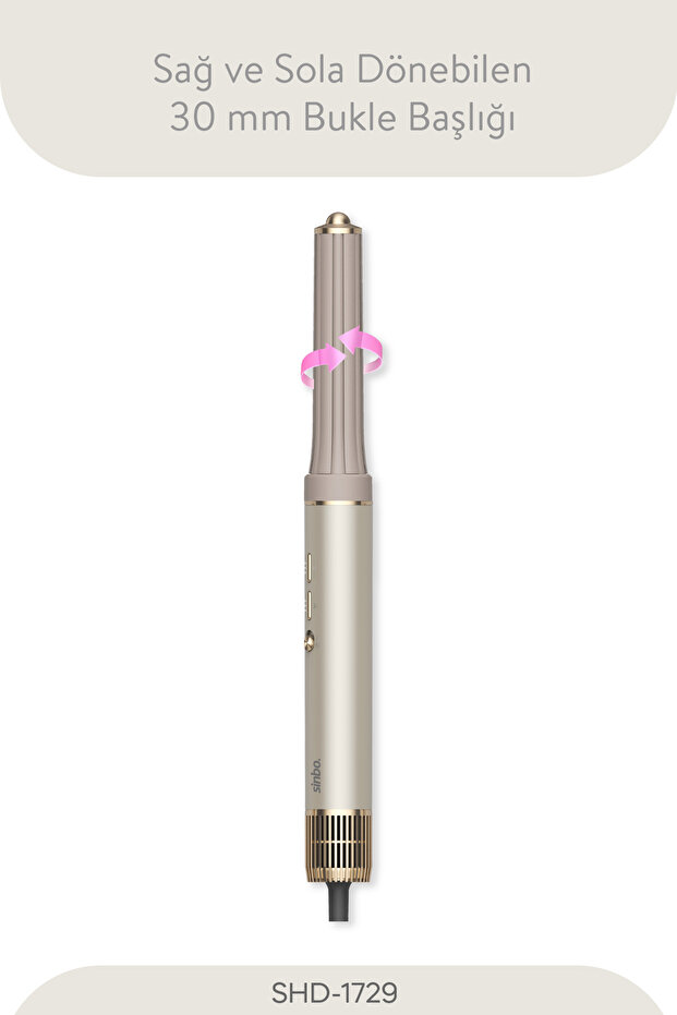 Shd-1729 Hava Üfleme 5in1 Saç Şekillendirici - 3