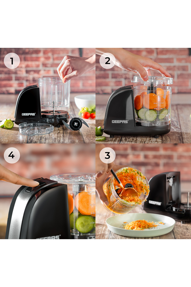 350 ml Multi Chopper- GMC42028/ 100 W, Compact Multi-Purpose Chopping Machine - 6