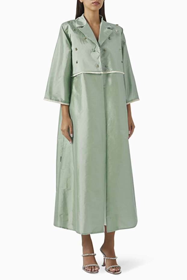 Stylish Open Front Evening Dress Offers Comfortable Elegance with Sheila Lightweight Fabric