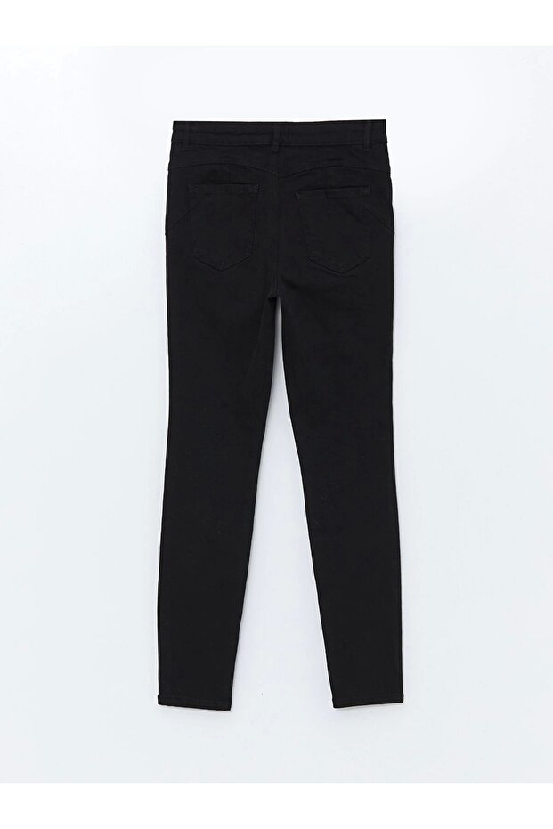 LCW Jeans Siyah Yüksek Bel Push Up Kadın Jean Pantolon - 6
