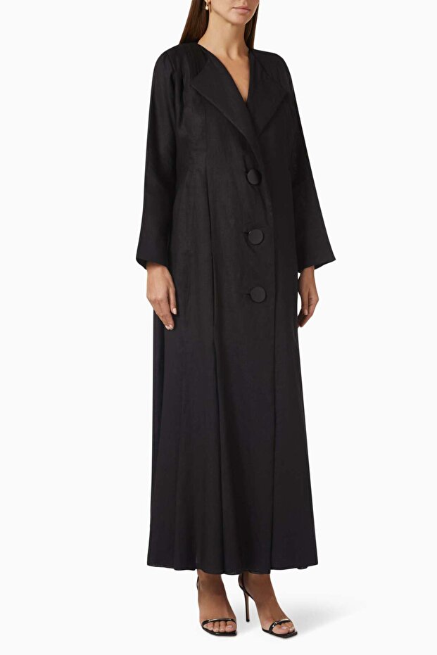 Modern Trench Coat Abaya Offers Elegance with Its Chic Design