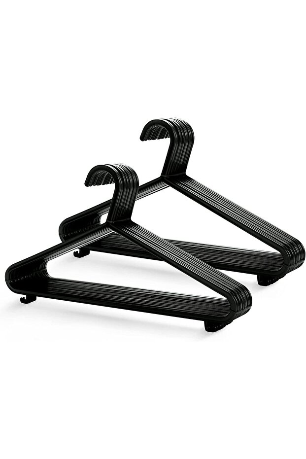 10 Pcs Premium Quality Hangers | Plastic Cloth Hangers | Standard Tubular Plastic Hangers for Clothe