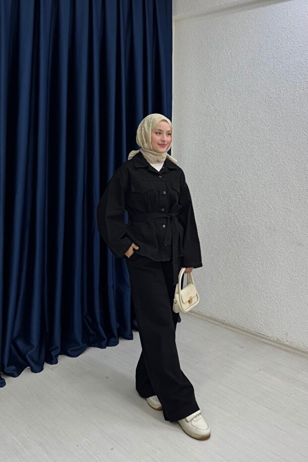 Belted Jeans Set - 2