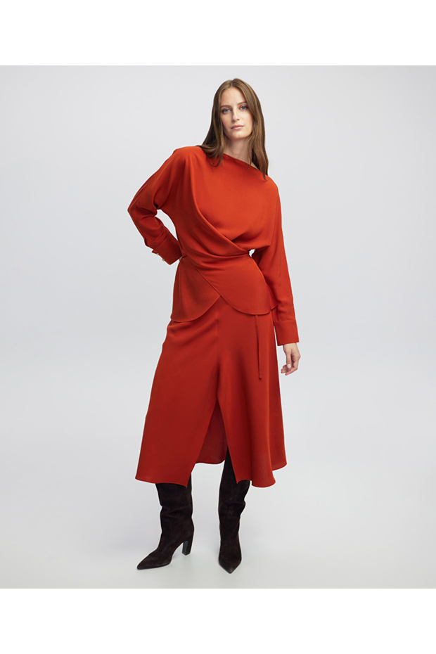 Bağlamalı bluz - 2