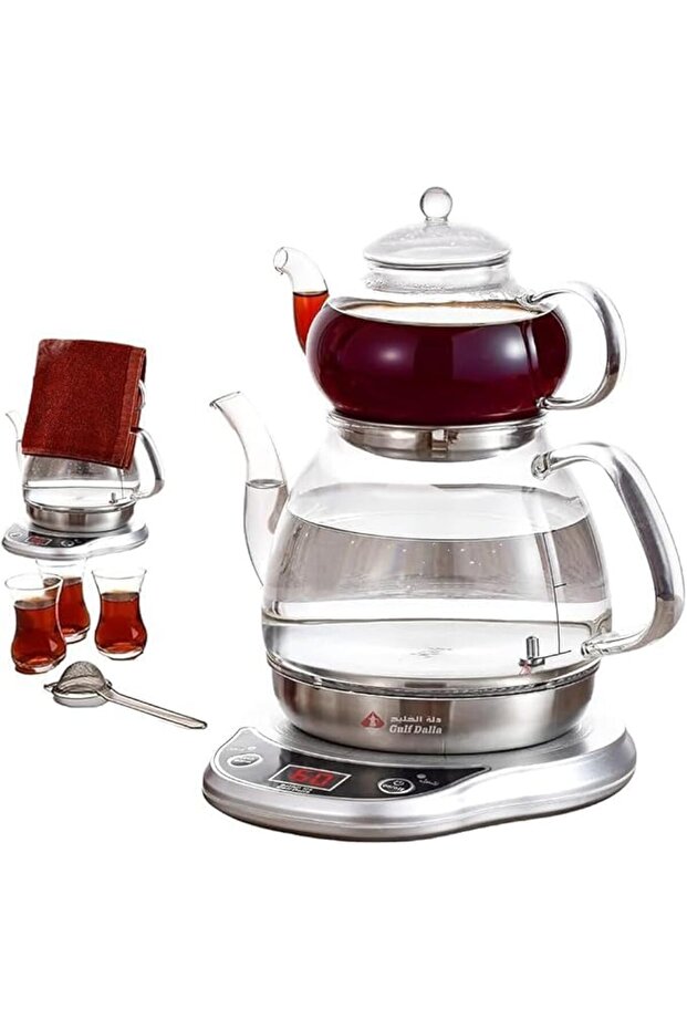 Turkish tea and coffee maker, electric glass kettle
