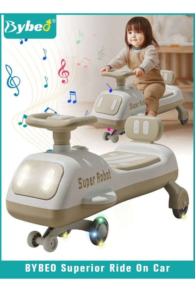 Ride on Car for Kids, Extended Baby Swing Car, Magic Baby Cars for 1-6 Years Boys Girls, Ride-On Toy