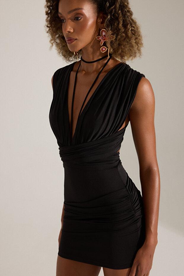 JUTTA SİYAH ELBİSE - 5