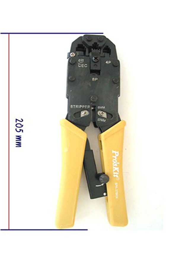 8PK-376KN Professional Modular Crimps Strips & Cuts Tool (200mm)