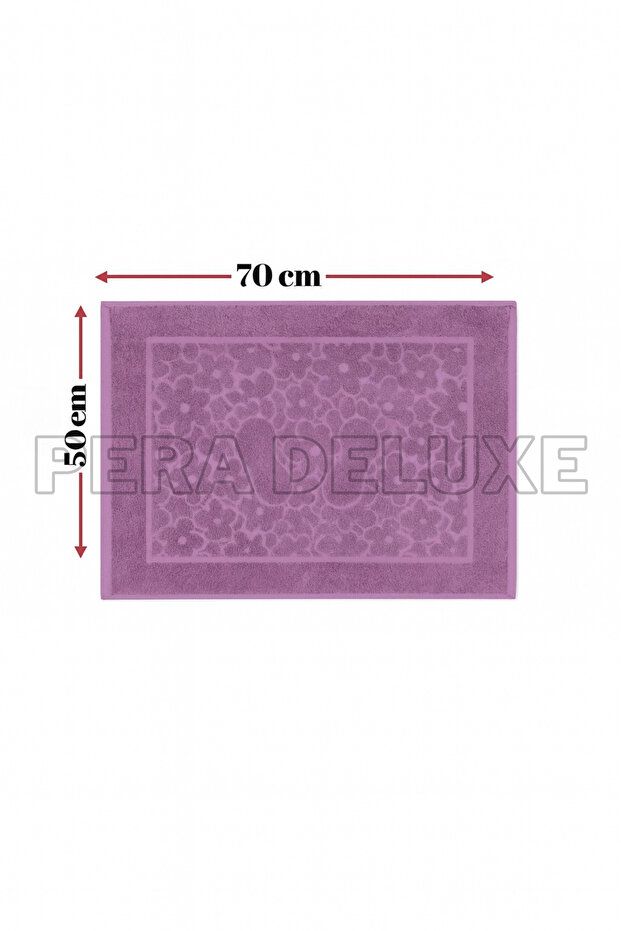 Flower Patterned Bath Mat - 4