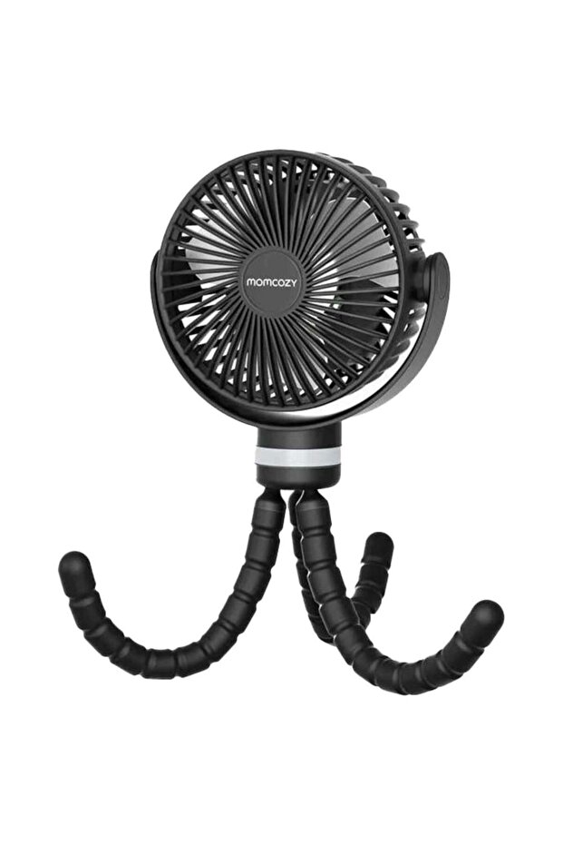 - Rechargeable Portable Stroller Fan - Black