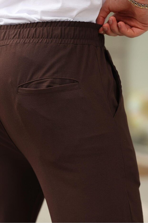 Bitter Brown Relaxed Men's Trousers 6510 - 4