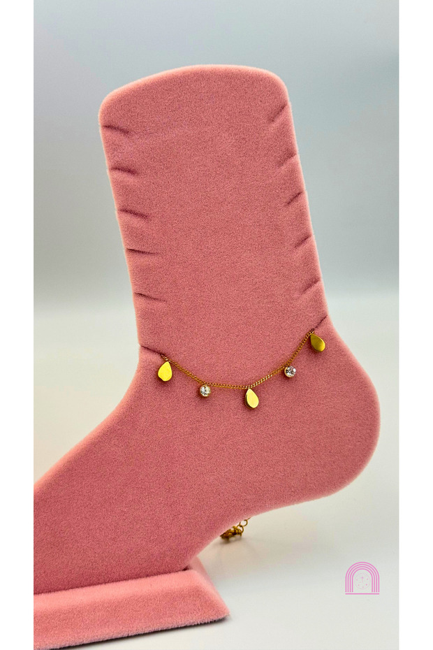 Çelik Taşlı Gold Halhal - 2