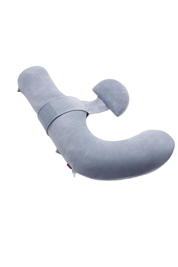 - Original F-shaped Adjustable Maternity Pillow - Velvet Grey