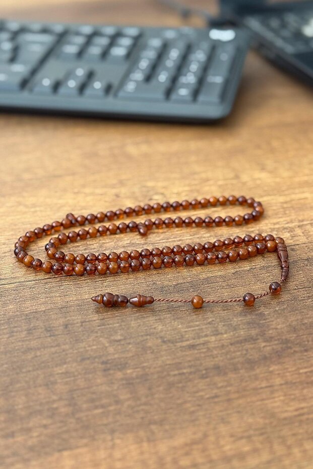 Beautifully Shot Pocket Size Brown 99 Prayer Beads