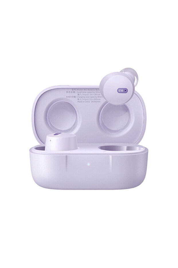 Căști Bluetooth wireless intraauriculare, ENC Bowie E18, violet - 1