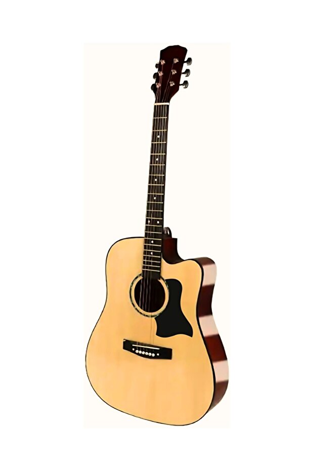 HS40 Solid Top Acoustic Guitar with Silver Tuning Pins for Concerts, Music Exhibitions