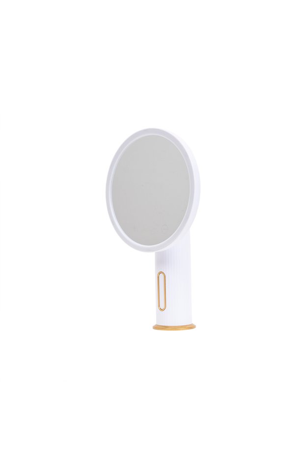 Make-up mirror with LED and Touch control, adjustable intensity, rotatable, diameter 19cm, white