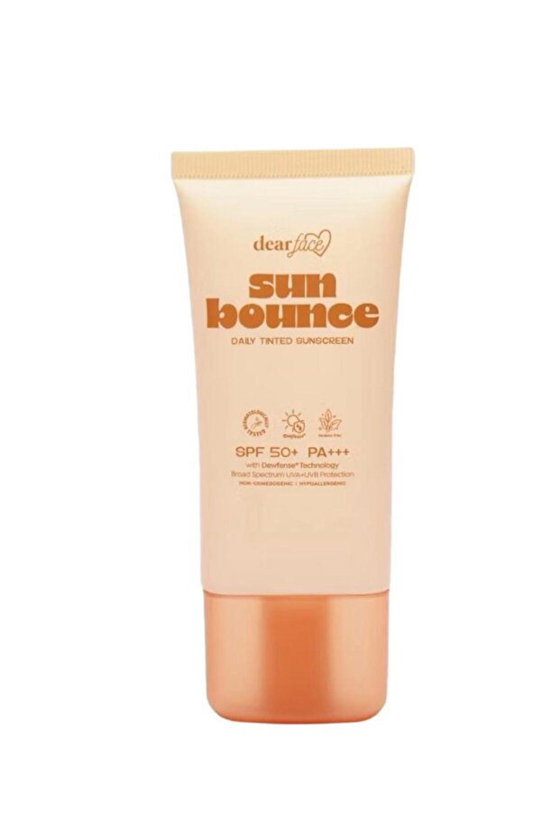 Dearface sun bounce daily tinted sunscreen