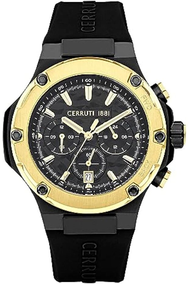 Lucardo Round Shape Silicone Band Analog Wrist Watch For Men 44 mm