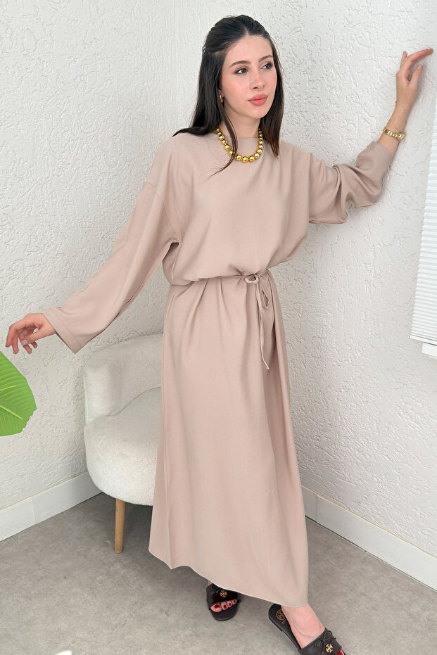 Sultan Basic Elbise 0001 - BEJ - 3