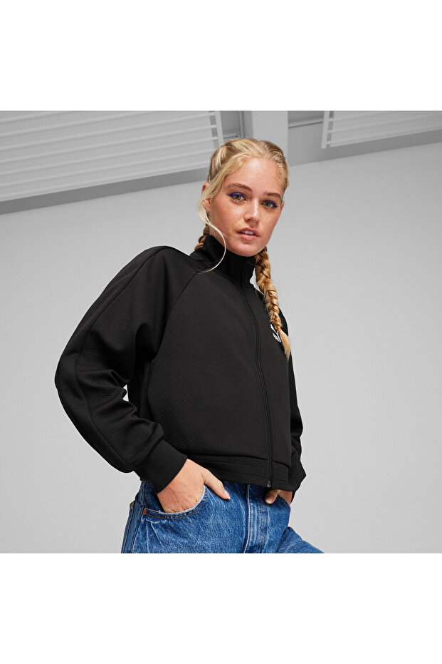 Womens T7 Track Jacket - Black