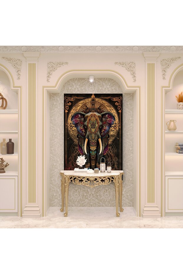 FİL BASKILI KANVAS TABLO - 5