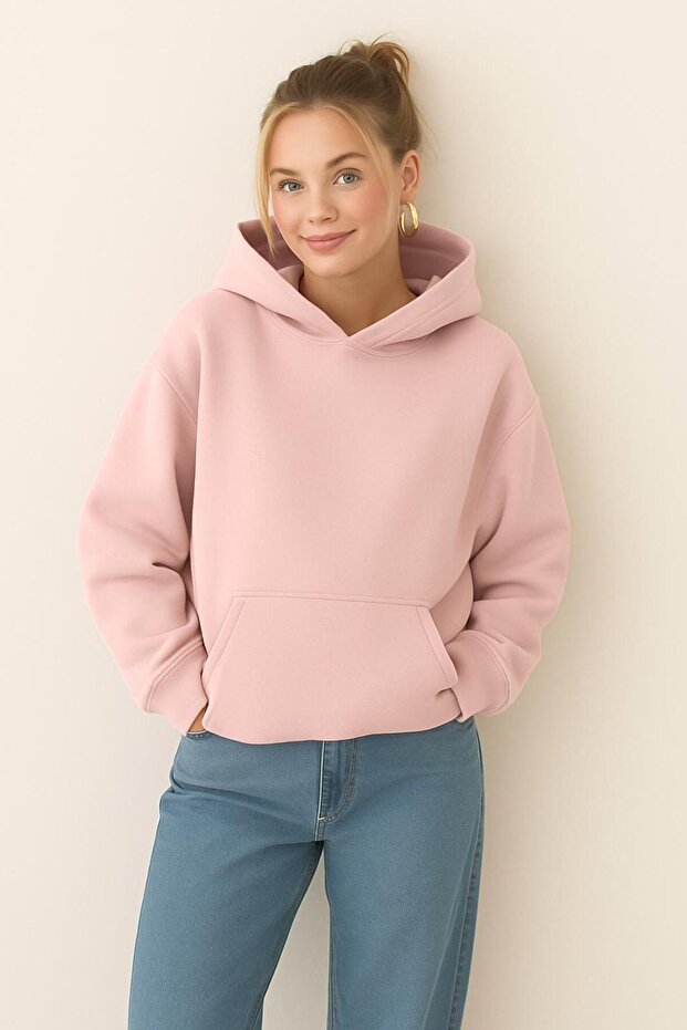 3-Thread Jersey Unisex Hooded Sweatshirt