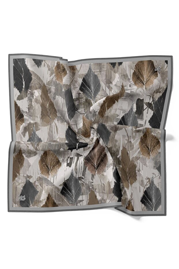 وشاح كريستالي لامع بنمط أوراق الخريف - 2