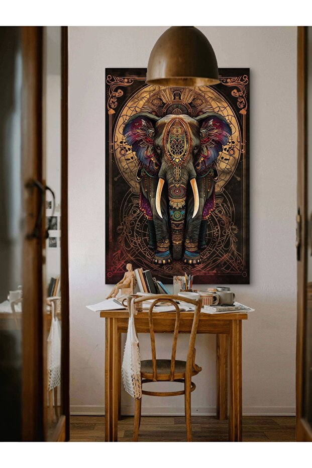 FİL BASKILI KANVAS TABLO - 6