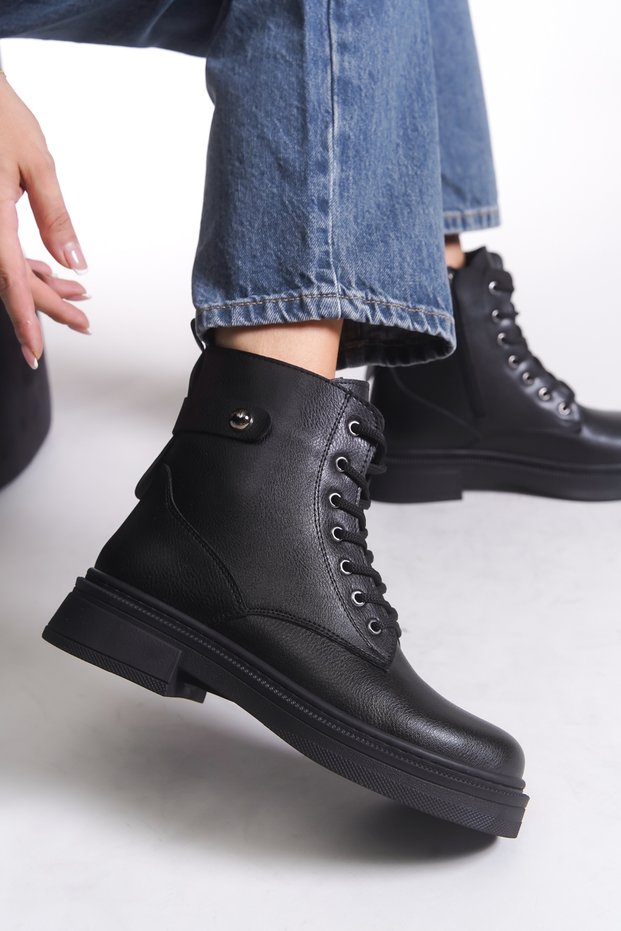 Ysalaema Women's Boots 001202 Black Skin