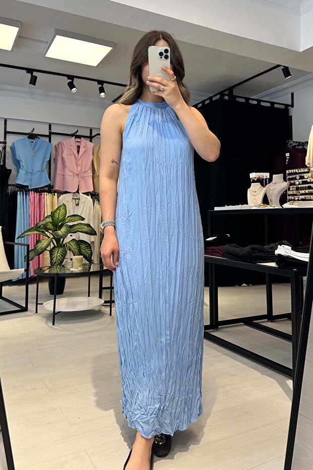 Piliseli Maxi Elbise - 3