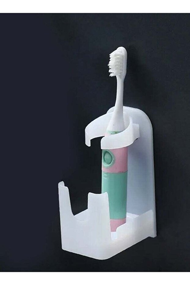 5-Pieces Durable Wall Mounted Electric Toothbrush Holder Cup Holder Multipurpose Space-Saving Tooth