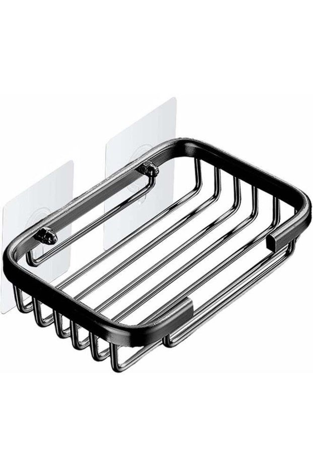 Bathroom Soap Holder,Aluminium Adhesive Shower Soap Dish Sponge Holder for Bathroom Washstand and T