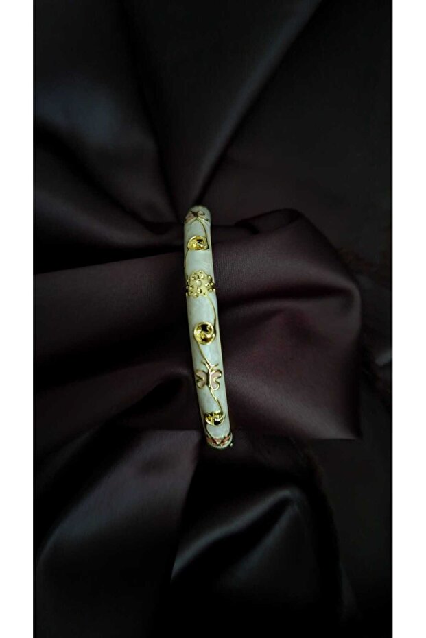 Renkli Mineli Çelik Bileklik - 1