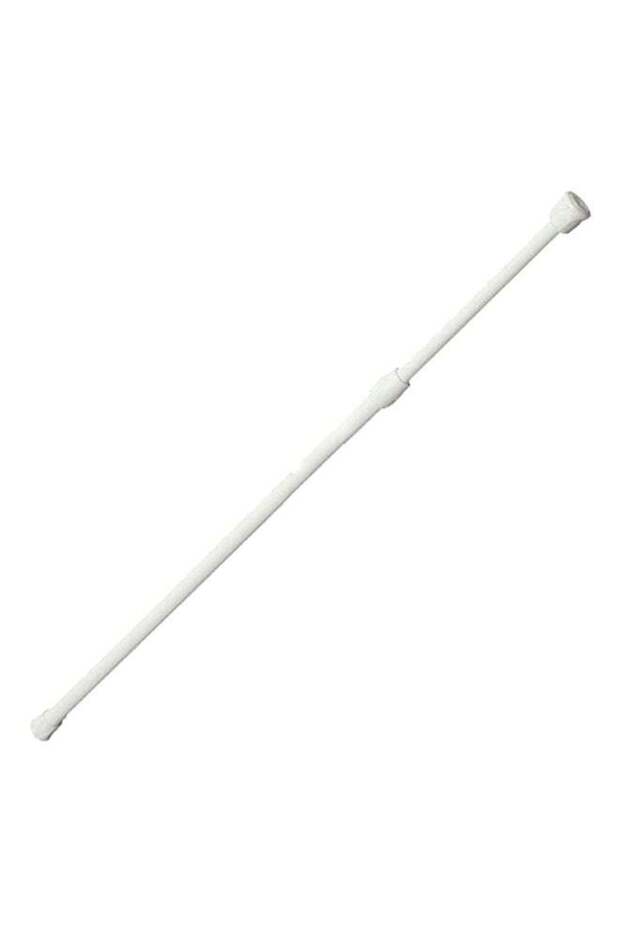 Extendable Window Shower Hanging Curtain Rod White 60-110cm