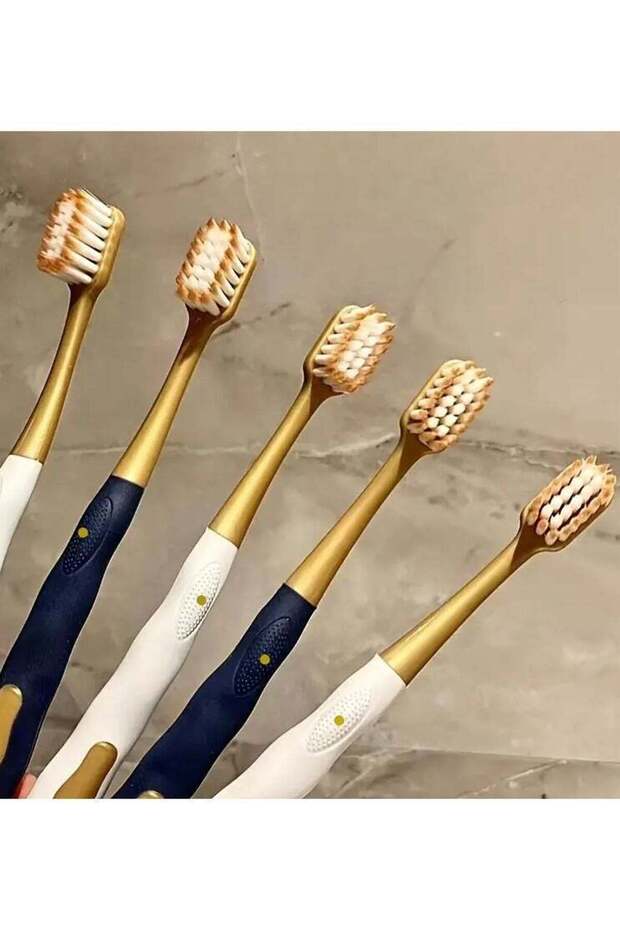6pcs GentleCare Soft Bristle Toothbrushes - Effective Deep Cleaning, Fragrance-Free, Ergonomic Hand