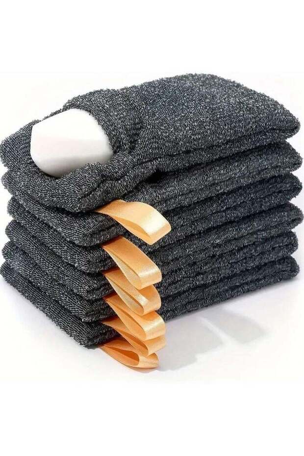 6-Pack Exfoliating Soap Saver Pouches, Mesh Soap Scrubbers with Hanging Rope, Foaming Bath Soap Net