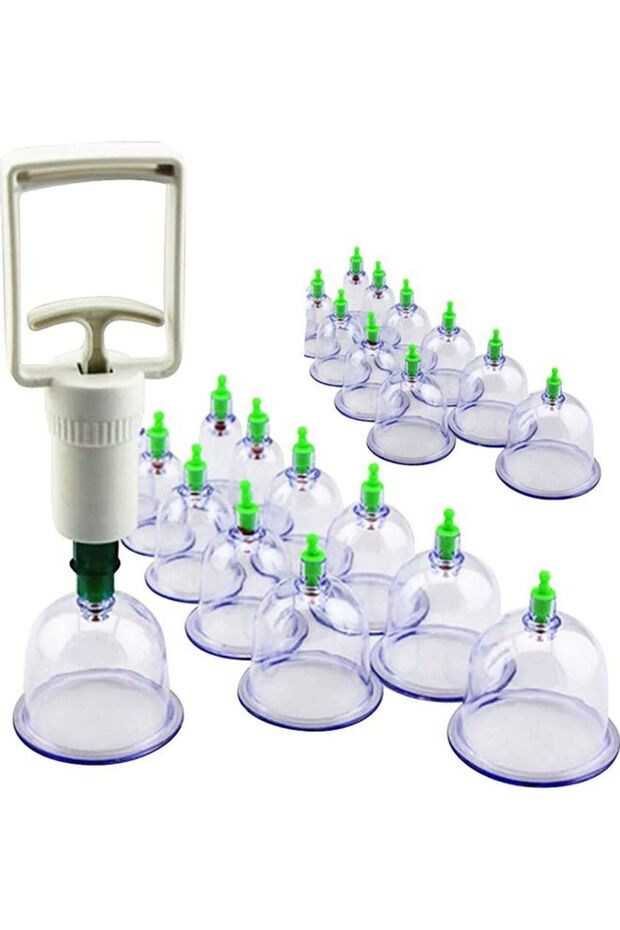 Generic 24-Piece Cupping Therapy Hijama Cups Set With Pumping Handle