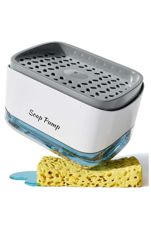 Soap Pump Dispenser Sponge Holder For Kitchen Assorted Dish Wash Container