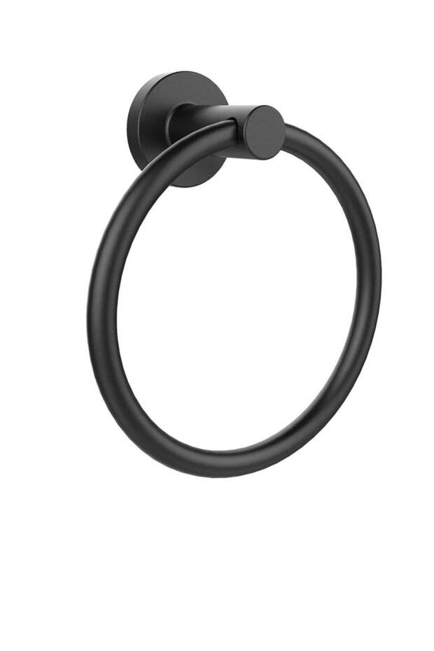 Towel Holder for Bathroom Wall Matte Black Towel Ring 304 Stainless Steel Hand Towel Holder Heavy D