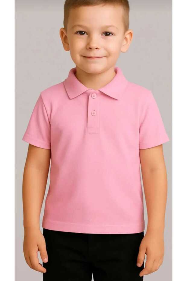 Polo Collar School T-Shirts Long Sleeve and Short Sleeve 2-Pack