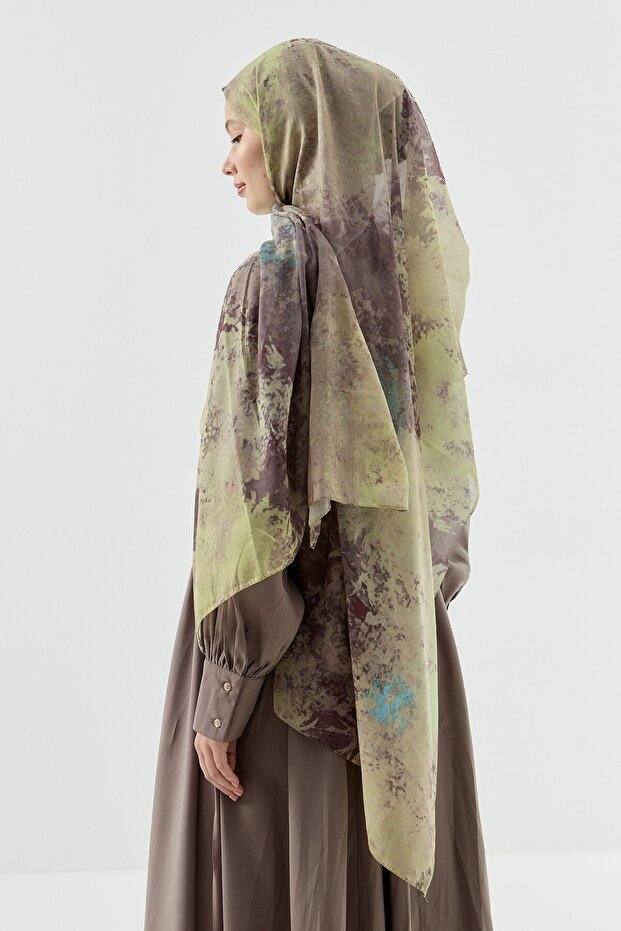 شال على شكل قمر بنمط فيولا - 3