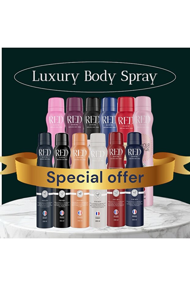 RED Diamond Luxury Body Spray collection